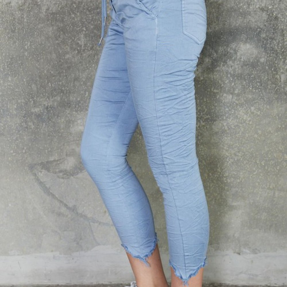DOUBLE POCKET COTTON CRINKLE JOGGER VENTI 6